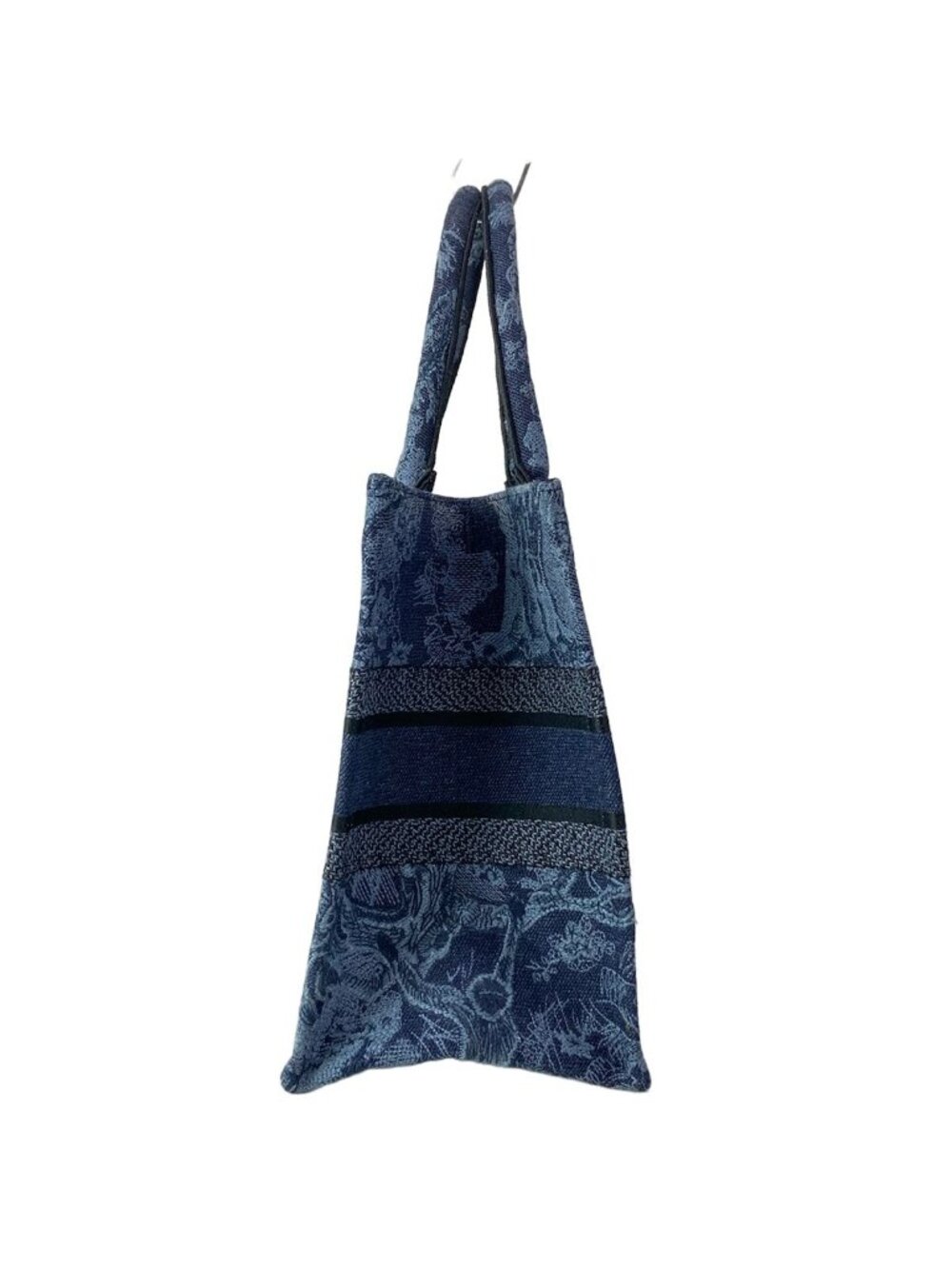 Dior Tote Book Vintage Small Navy Black Blue Gray - Picture 2 of 15